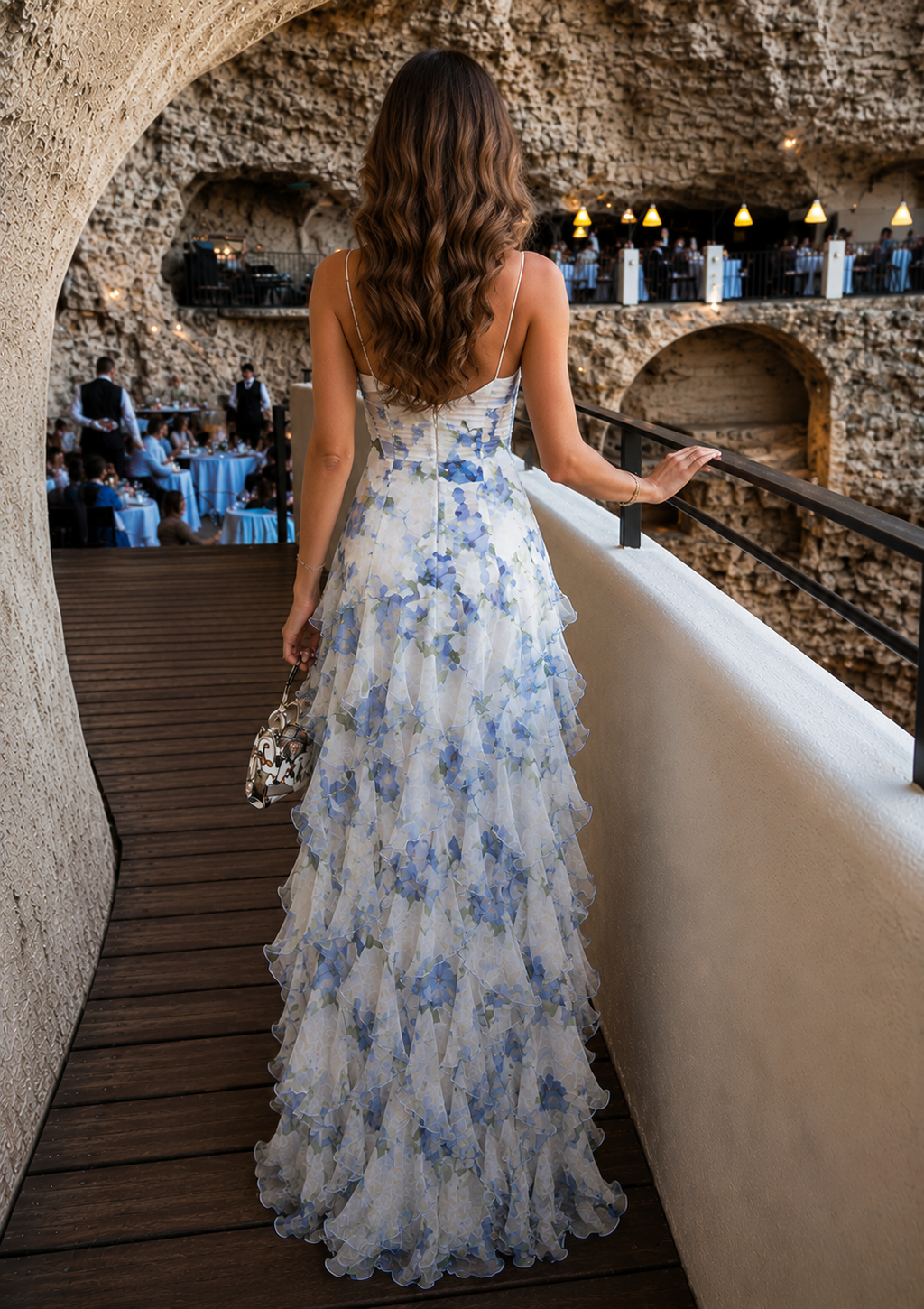 Elegante Bloemenprint Maxi Jurk voor Dames
