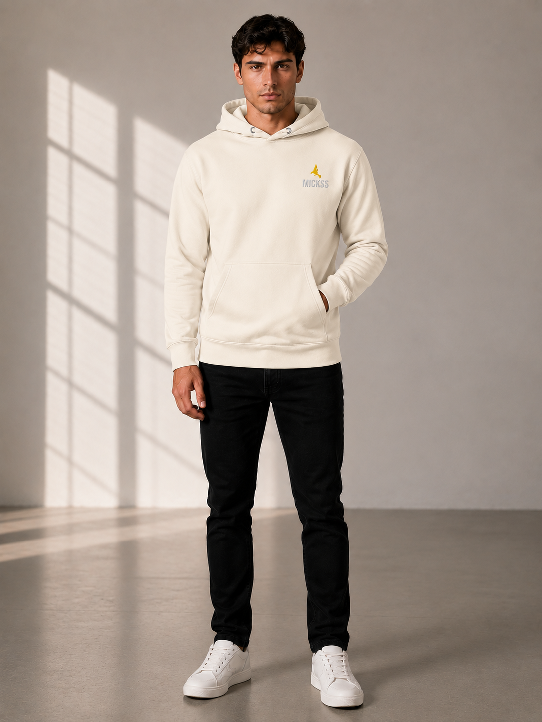 Premium Hoodie voor Heren – Beige