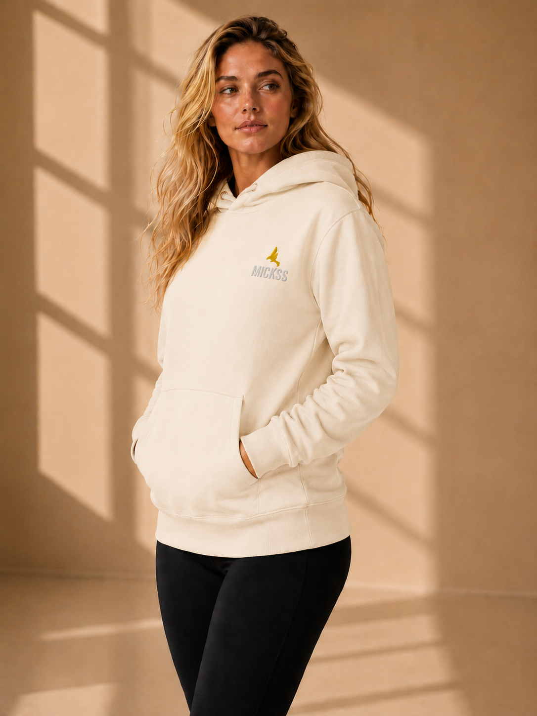 Premium Hoodie voor Dames – Beige