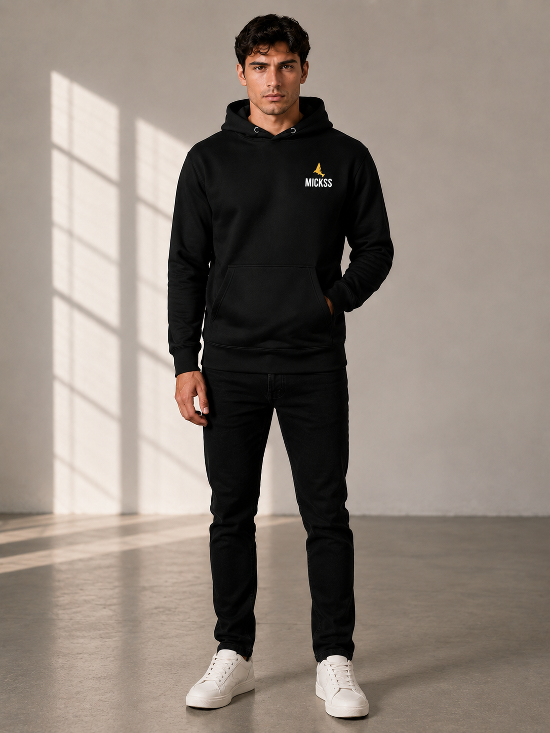 Premium Hoodie voor Heren – Zwart