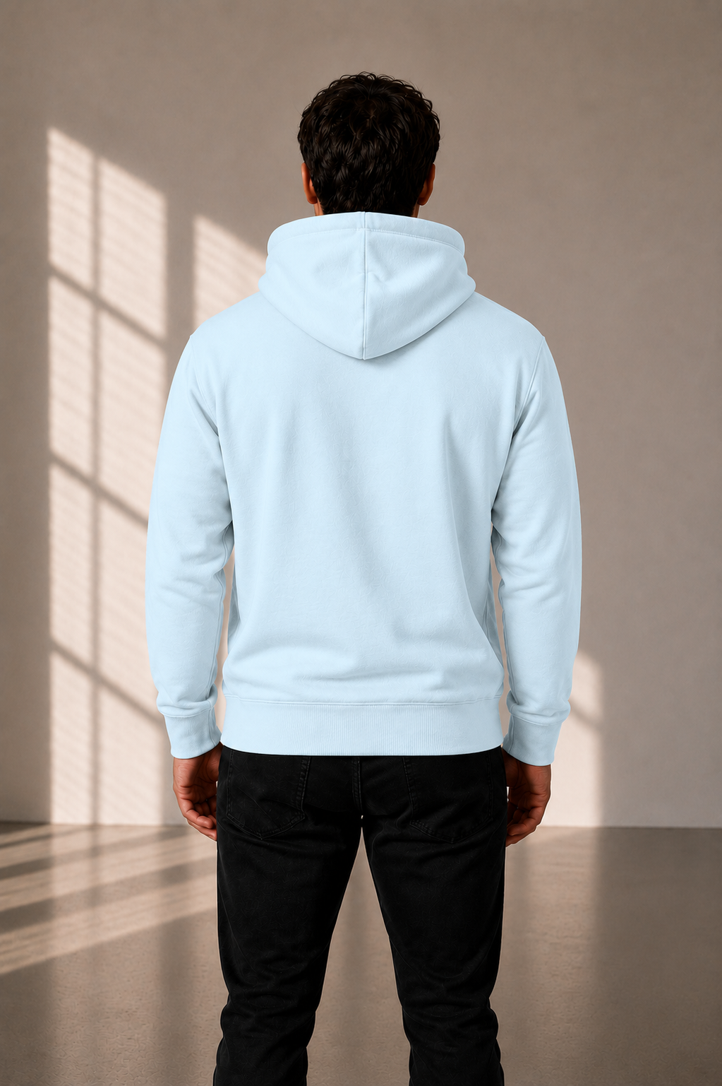 Premium Hoodie voor Heren – Lichtblauw