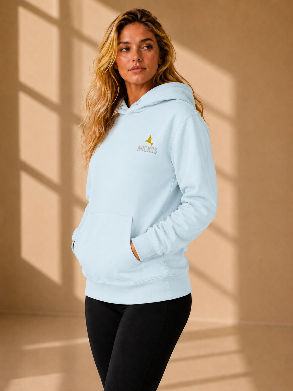 Premium Hoodie voor Dames – Lichtblauw