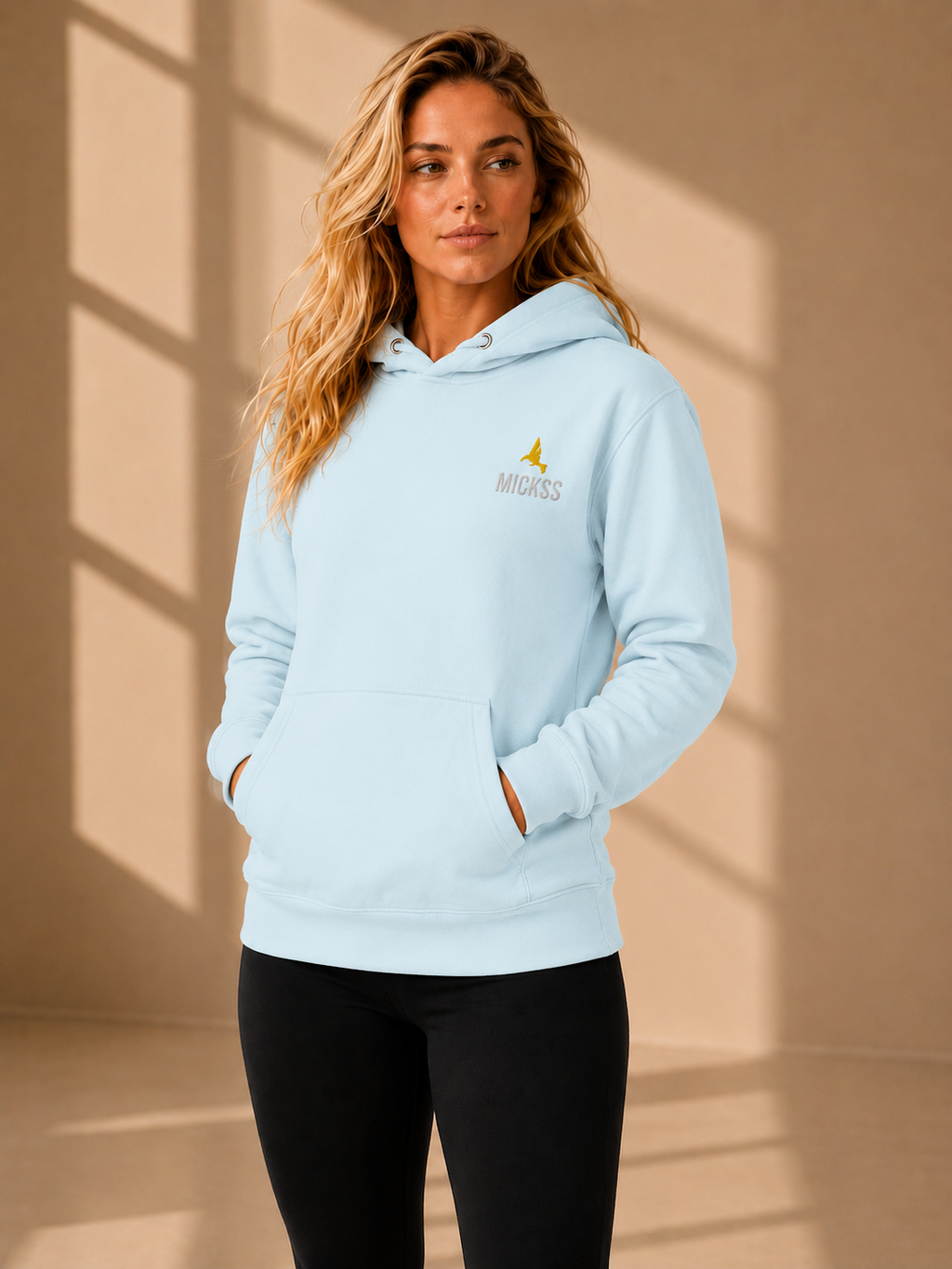Premium Hoodie voor Dames – Lichtblauw