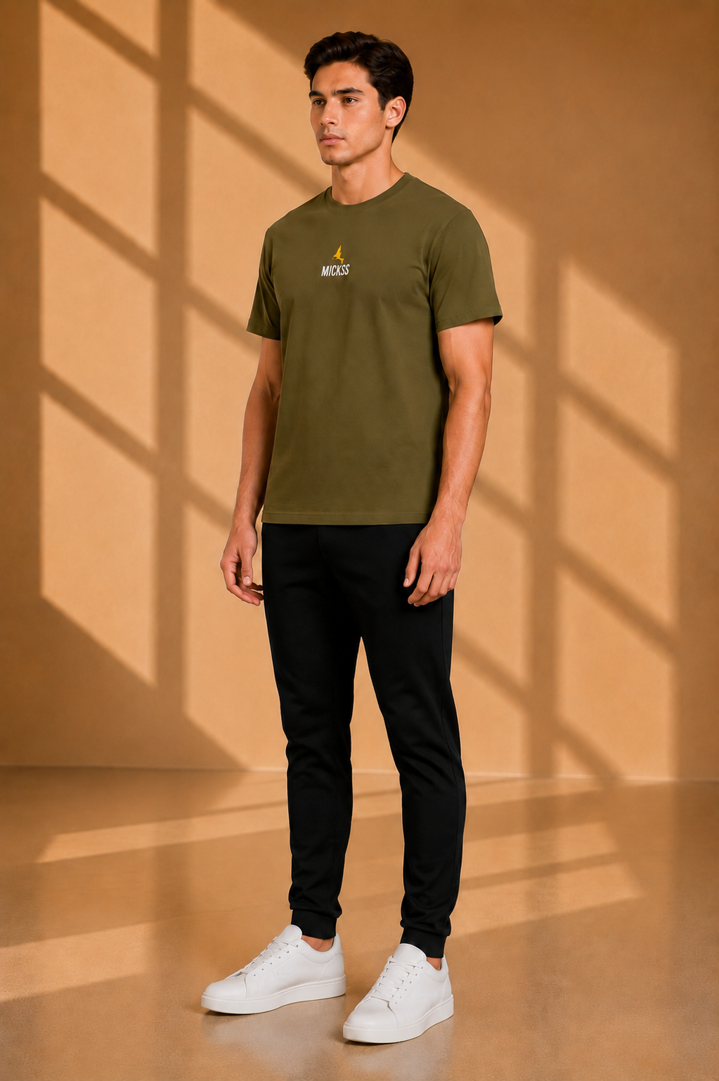 Essential Olijf Premium Katoenen T-Shirt