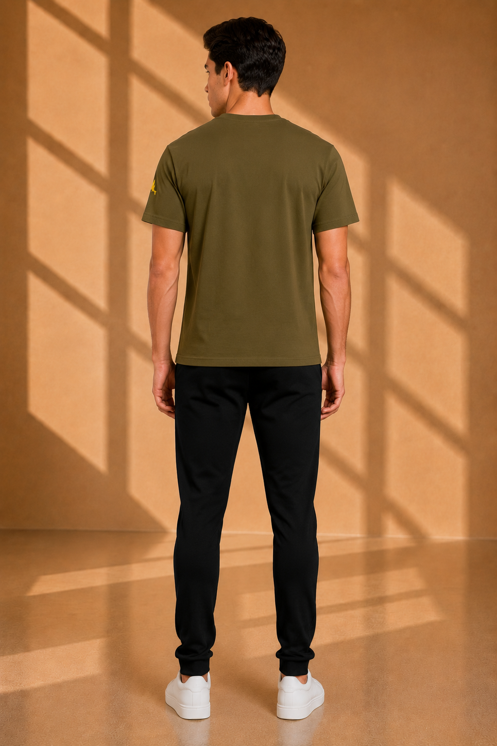 Essential Olijf Premium Katoenen T-Shirt