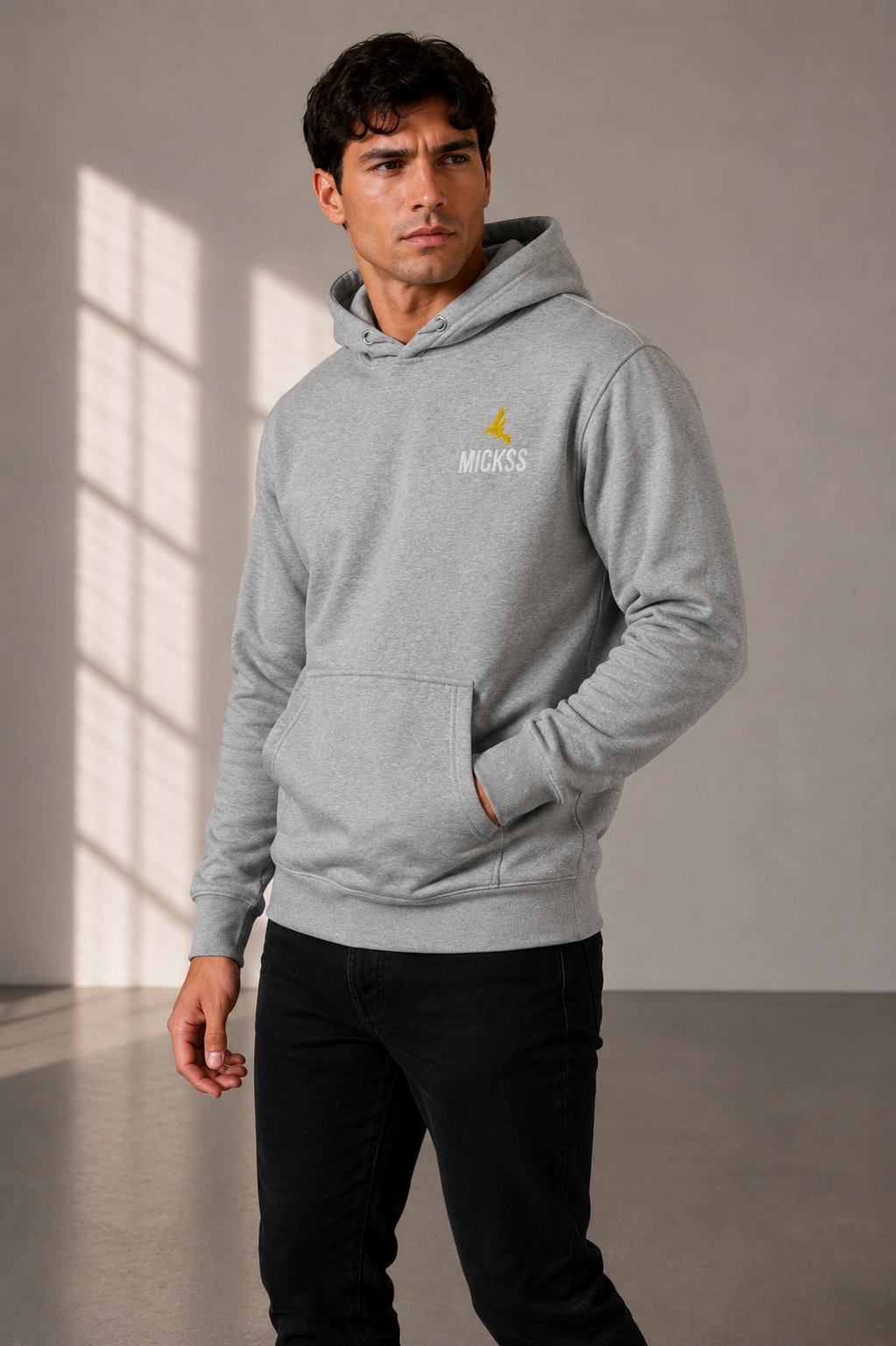 Premium Hoodie voor Heren – Grijs