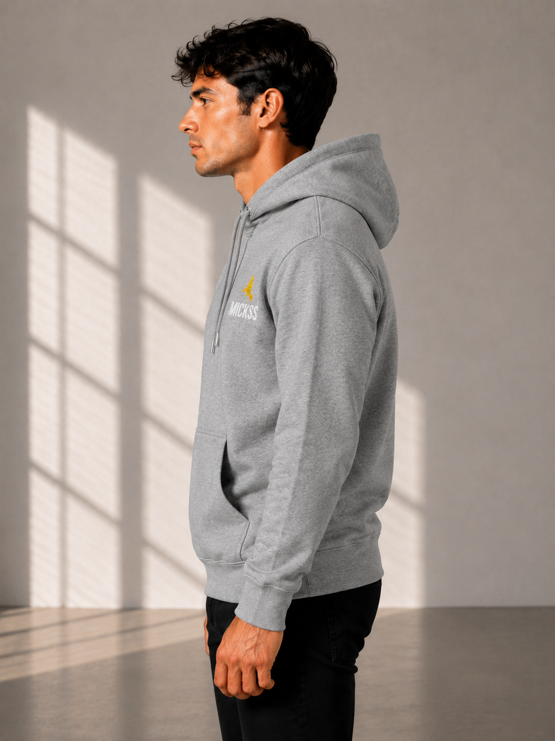 Premium Hoodie voor Heren – Grijs